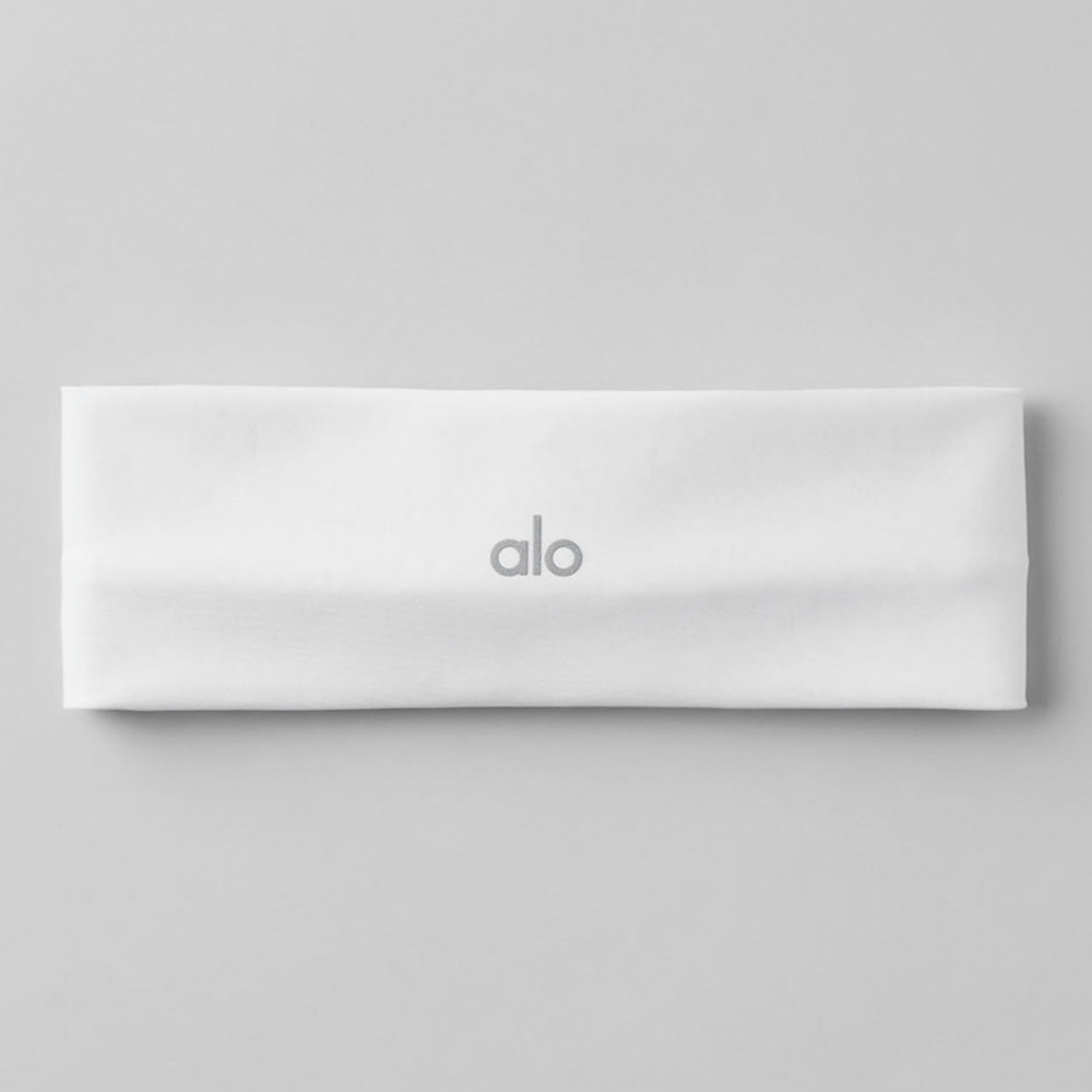 Alo Performance Conquer Headband NWT White